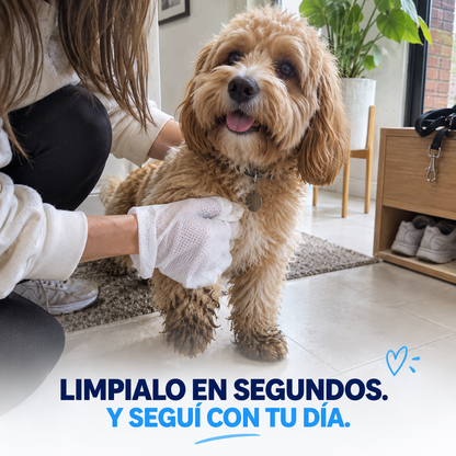 Guantes Clario™- Limpia, Desodoriza y Refresca para Mascotas
